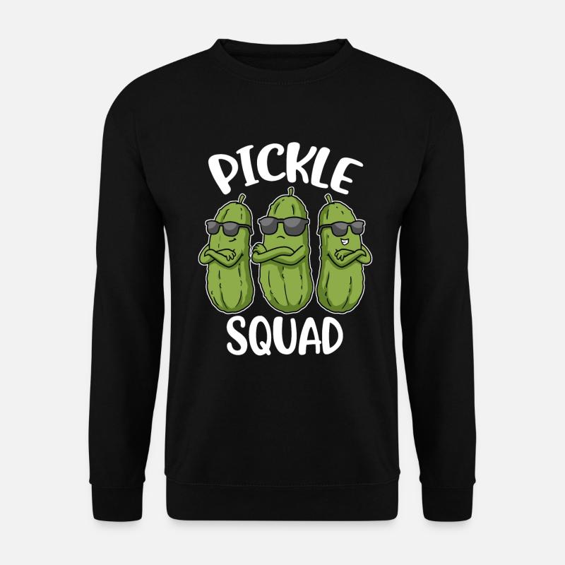 Pickle Squad Cucumber Gift - Unisex Sweatshirt - black