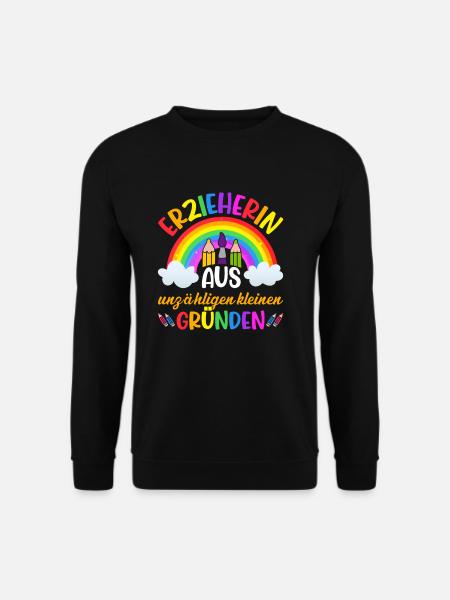 Erzieherin Kindergarten Abschiedsgeschenk Kinder - Unisex Pullover - Schwarz