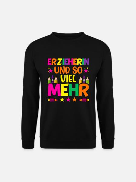 Erzieherin Tagesmutter Geschenk - Unisex Pullover - Schwarz