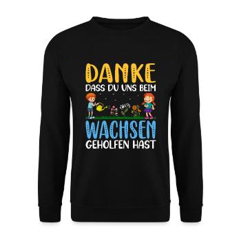 Erzieherin Tagesmutter Kindergarten Geschenk - Unisex Pullover - Schwarz - Vorne - Alina (178cm) & Michal (187cm)