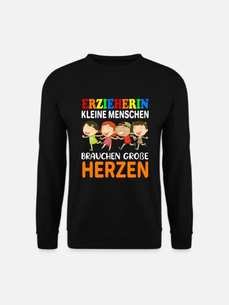 Erzieherin Kindergarten Abschiedsgeschenk - Unisex Pullover - Schwarz