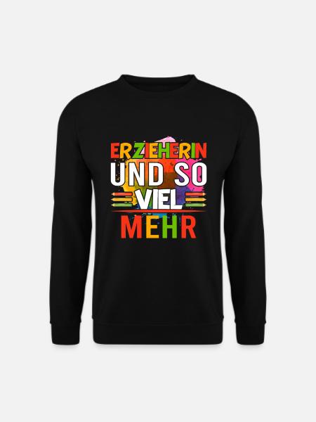 Erzieherin Kindergarten Abschiedsgeschenk - Unisex Pullover - Schwarz