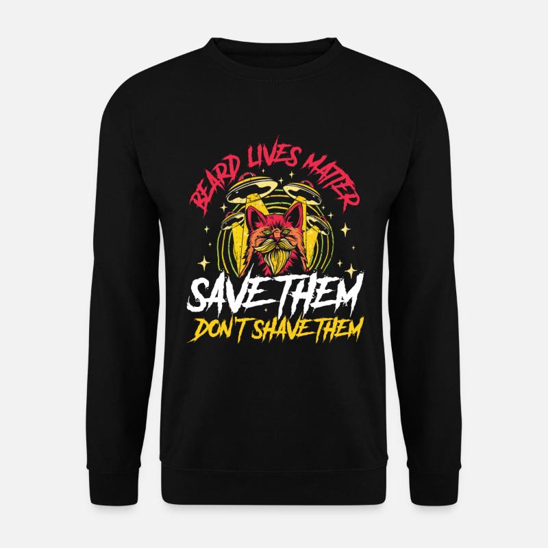 Beard Lives Matter Bart Geschenk - Unisex Pullover - Schwarz