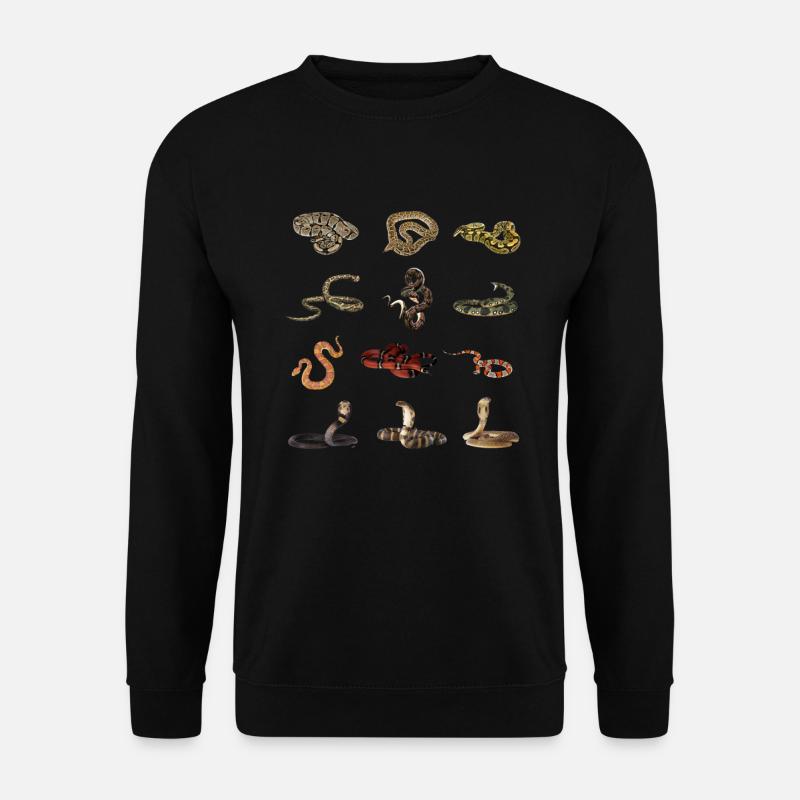 Different snake species - Unisex Sweatshirt - black