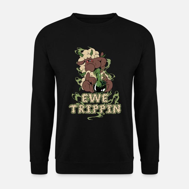 Ewe Trippin Sheep Gift - Unisex Sweatshirt - black