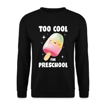Too Cool For Preschool Eis Geschenk - Unisex Pullover - Schwarz - Vorne - Alina (178cm) & Michal (187cm)