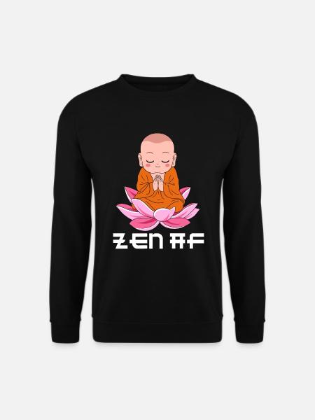 Zen AF Yoga Gift - Unisex Sweatshirt - black