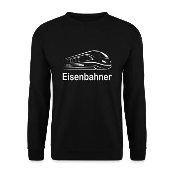 Humorvolle Lokführer Züge Eisenbahner Tfz Sprüche - Unisex Pullover - Schwarz - Vorne - Alina (178cm) & Michal (187cm)