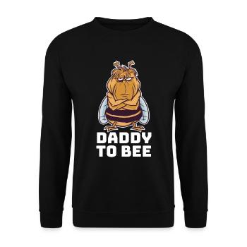 Cadeau papa à abeille abeille - Sweat-shirt Unisexe - noir - Devant - Alina (178cm) & Michal (187cm)