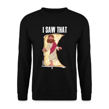 J’ai vu que Jésus Jésus cadeau - Sweat-shirt Unisexe - noir - Devant - Alina (178cm) & Michal (187cm)