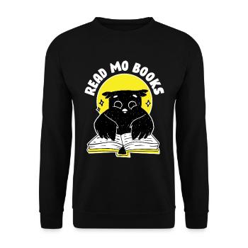 Lire les livres Bird Gift - Sweat-shirt Unisexe - noir - Devant - Alina (178cm) & Michal (187cm)