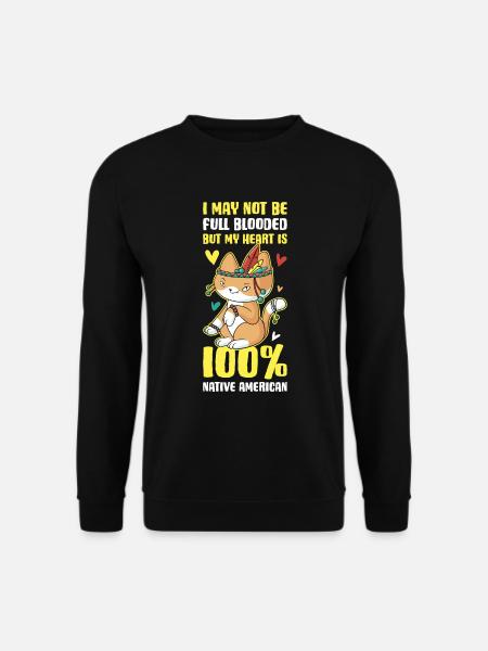 100% Native American Native American Gift - Unisex Sweatshirt - black