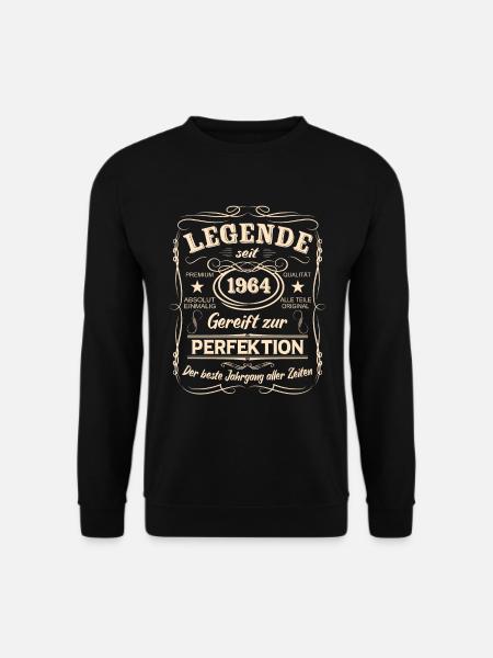 Legenden 1964 Geboren Geschenk Jahrgang 1964 - Unisex Pullover - Schwarz