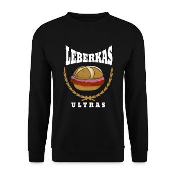 Leberkas Ultras - Unisex Pullover - Schwarz - Vorne - Alina (178cm) & Michal (187cm)