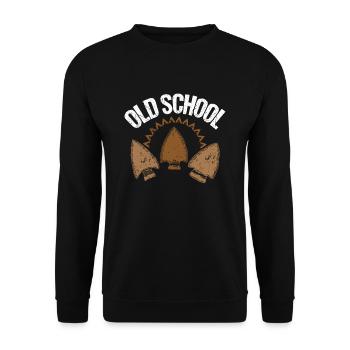 Tir à l’arc Old School Arrowheads - Sweat-shirt Unisexe - noir - Devant - Alina (178cm) & Michal (187cm)