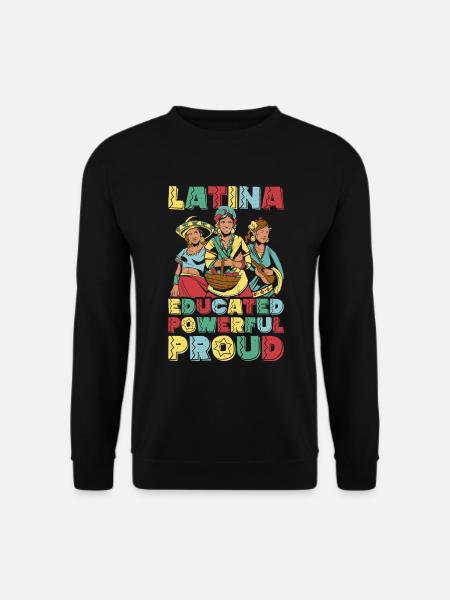 Latina Proud Month of Hispanic Heritage Gift - Unisex Sweatshirt - black