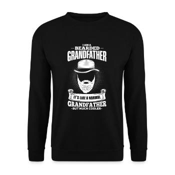 Je suis un grand-père barbu - Sweat-shirt Unisexe - noir - Devant - Alina (178cm) & Michal (187cm)