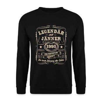 Légendes Janvier 1995 Né en 1995 - Sweat-shirt Unisexe - noir - Devant - Alina (178cm) & Michal (187cm)