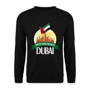 United Arab Emirates Dubai - Unisex Sweatshirt - black - Front - Alina (178cm) & Michal (187cm)
