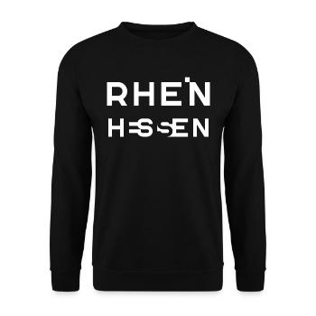 RHEINHESSEN – Rheinland-Pfalz – Deutschland - Unisex Pullover - Schwarz - Vorne - Alina (178cm) & Michal (187cm)