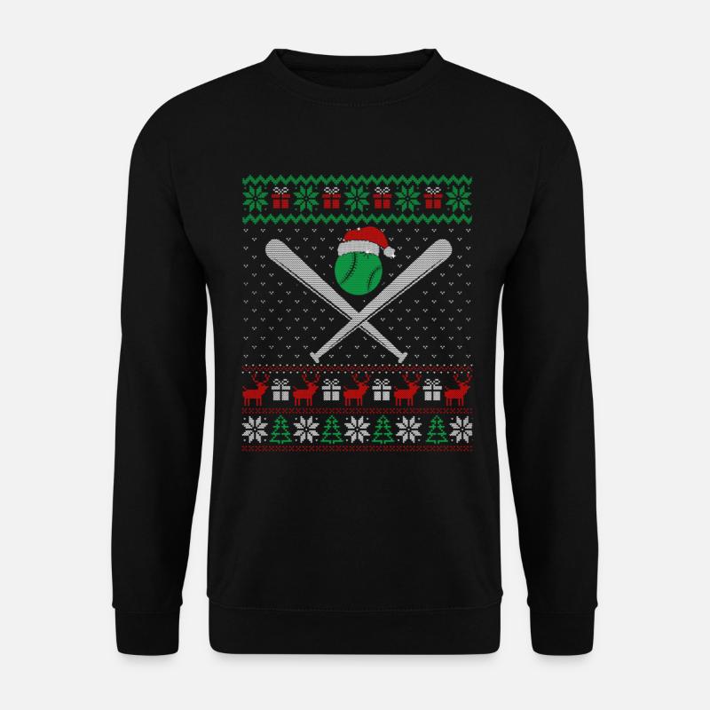 Noël du baseball - Sweat-shirt Unisexe - noir