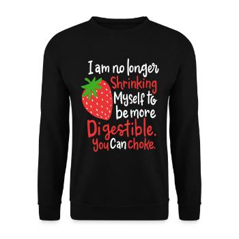 Jardinage Jeu de mots de nourriture aux fraises - Sweat-shirt Unisexe - noir - Devant - Alina (178cm) & Michal (187cm)