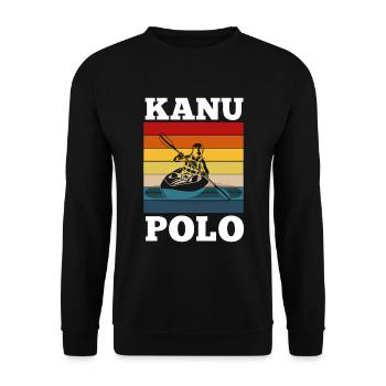 Kanu Polo Kanusport Polosport - Unisex Pullover - Schwarz - Vorne - Alina (178cm) & Michal (187cm)