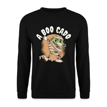 A Boo Cado Avocado Geschenk - Unisex Pullover - Schwarz - Vorne - Alina (178cm) & Michal (187cm)