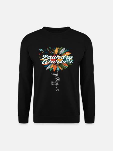 Blessed Laundry Worker - Unisex Pullover - Schwarz