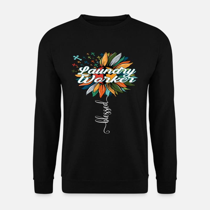 Blessed Laundry Worker - Unisex Sweatshirt - black