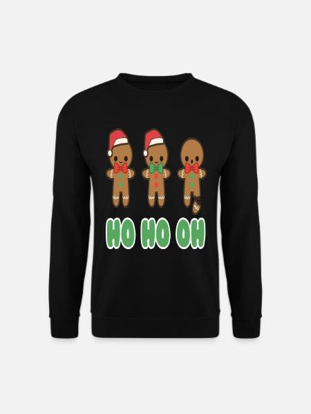 Christmas Gingerbread Man - Unisex Pullover - Schwarz