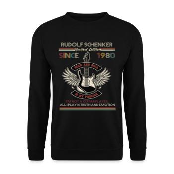 Rudolf Schnker Limited Edition - Unisex Sweatshirt - black - Front - Alina (178cm) & Michal (187cm)