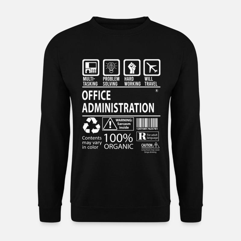 Office Administration Multitasking - Unisex Pullover - Schwarz