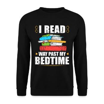 J’ai lu bien au-delà de mon amant de livre au coucher - Sweat-shirt Unisexe - noir - Devant - Alina (178cm) & Michal (187cm)