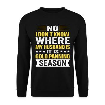 Gold Panning Gold Panning Gold Prospectors Gold - Unisex Pullover - Schwarz - Vorne - Alina (178cm) & Michal (187cm)