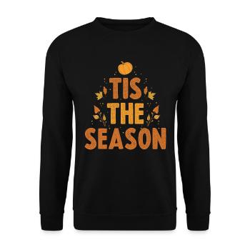 Tis The Season Pumpkin Pumpkin Gift - Unisex Sweatshirt - black - Front - Alina (178cm) & Michal (187cm)