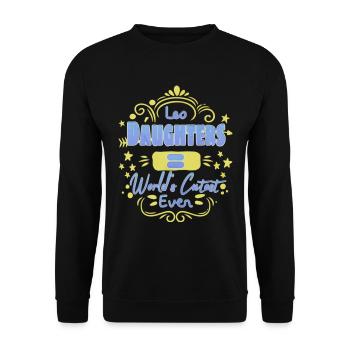 La citation de famille la plus mignonne de Leo Daughters World - Sweat-shirt Unisexe - noir - Devant - Alina (178cm) & Michal (187cm)
