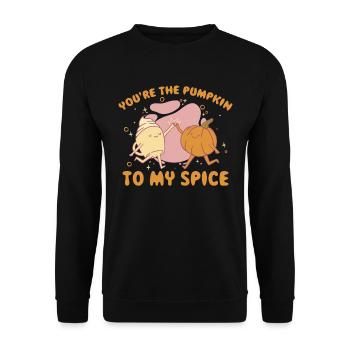 Youre The Pumpkin To My Spice Pumpkin Gift - Sweat-shirt Unisexe - noir - Devant - Alina (178cm) & Michal (187cm)