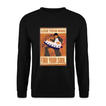 Musicien cool Dicton Design - Sweat-shirt Unisexe - noir - Devant - Alina (178cm) & Michal (187cm)
