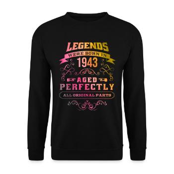 Birthday (1943) - Unisex Sweatshirt - black - Front - Alina (178cm) & Michal (187cm)