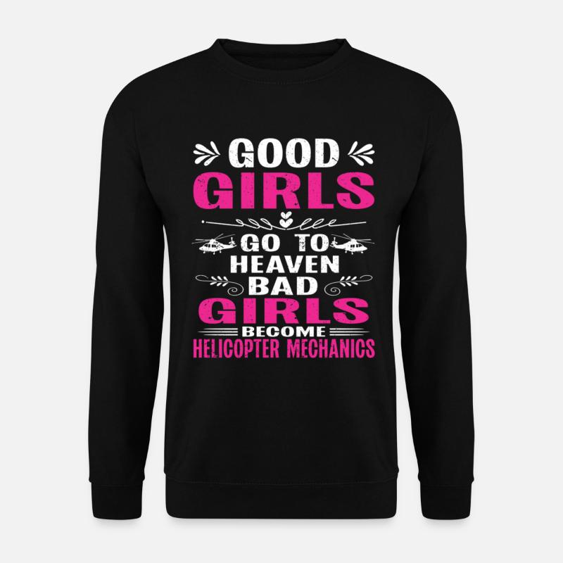 Helicopter Technician Helicopter Mechanic - Unisex Pullover - Schwarz