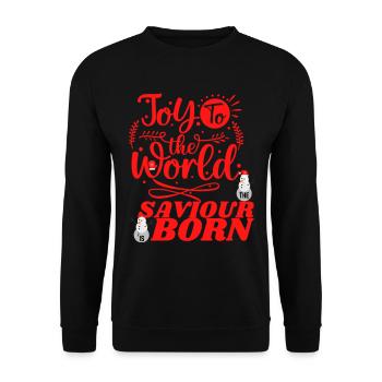 Joyeux Noël et Bonne Année - Sweat-shirt Unisexe - noir - Devant - Alina (178cm) & Michal (187cm)