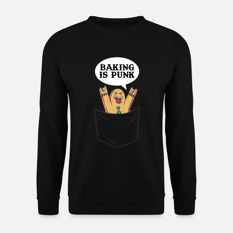Baking Is Punk Baking Gift - Unisex Sweatshirt - black