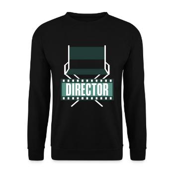 Filmmaking mode on Filmemacher Design - Unisex Pullover - Schwarz - Vorne - Alina (178cm) & Michal (187cm)