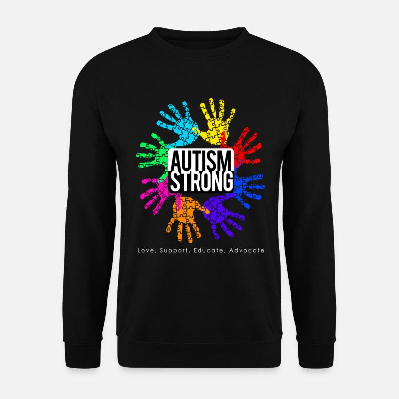 Autism Strong - Unisex Sweatshirt - black