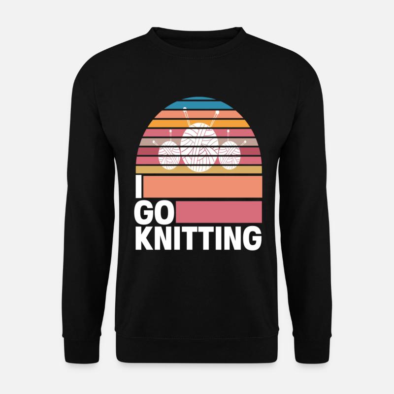 Knitting Knit Handcraft Knitters - Unisex Sweatshirt - black