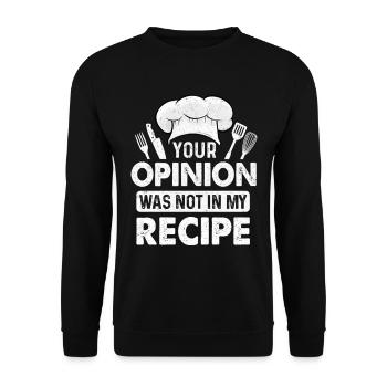 Chef Cuisinier Amateur Cuisinier Cuisinier - Sweat-shirt Unisexe - noir - Devant - Alina (178cm) & Michal (187cm)