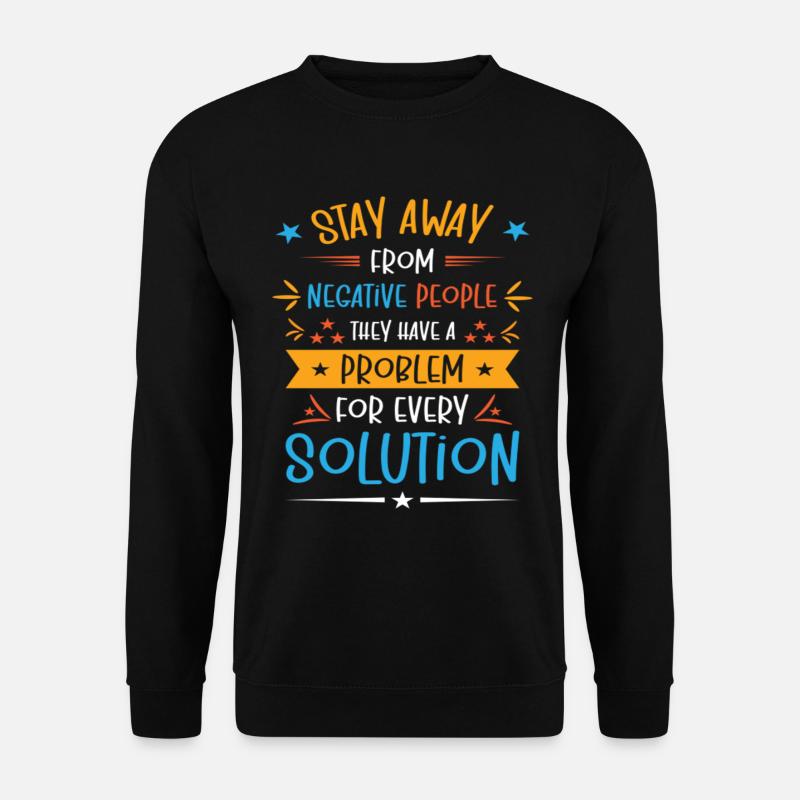 Solution Critical Thinkers Positive Motivation - Unisex Pullover - Schwarz