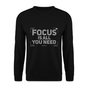 Funny Photography Photographer Design - Unisex Sweatshirt - black - Front - Alina (178cm) & Michal (187cm)