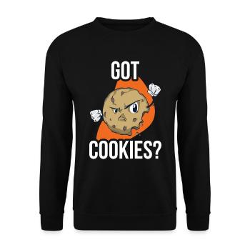 Got Cookies Cookie Gift - Unisex Sweatshirt - black - Front - Alina (178cm) & Michal (187cm)